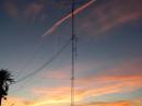 Saturday  sunset in my 6/10m tower 